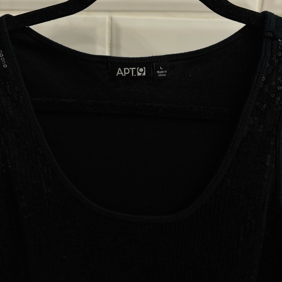 APT. 9 Women’s Black Sequined Tank Top - Picture 3 of 5